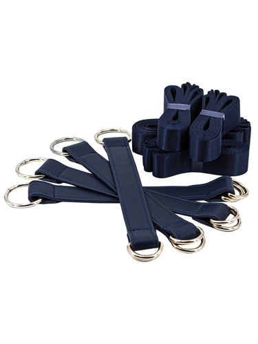 NS Novelties Bondage Couture Blue Tie Down Straps