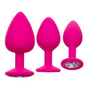 CalExotics Cheeky Gems 3-Piece Butt Plug Set Pink