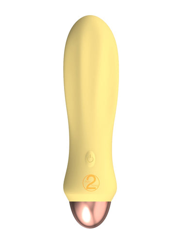 You2Toys Cuties Yellow Ribbed Mini Vibrator