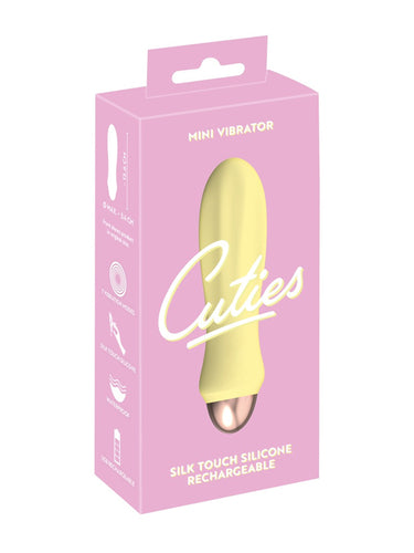 You2Toys Cuties Yellow Ribbed Mini Vibrator