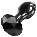 Icicles Diamond Glass Butt Plug Black
