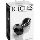 Icicles Diamond Glass Butt Plug Black