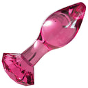 Icicles Diamond Glass Butt Plug Pink