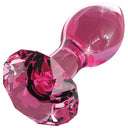 Icicles Diamond Glass Butt Plug Pink