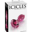 Icicles Diamond Glass Butt Plug Pink