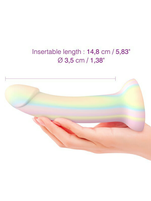 Love to Love Dildolls Fantasia Glow in the Dark Colourful Silicone Dildo with Suction Cup Peachy Vibes Love to Love Dildolls Fantasia Glow in the Dark Colourful Silicone Dildo with Suction Cup Peachy Vibes