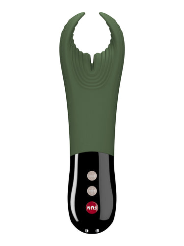 Fun Factory Manta Vibrating Penis Stroker Moss Green