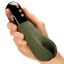 Fun Factory Manta Vibrating Penis Stroker Moss Green