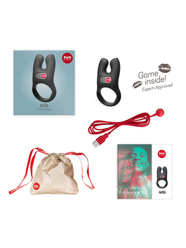 Fun Factory Nōs Vibrating Silicone Cock Ring Black