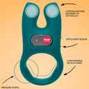 Fun Factory Nōs Vibrating Silicone Cock Ring Deep Sea Blue