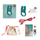 Fun Factory Nōs Vibrating Silicone Cock Ring Deep Sea Blue