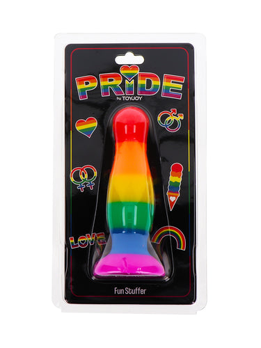 TOYJOY Pride Stuffer Rainbow Silicone Butt Plug