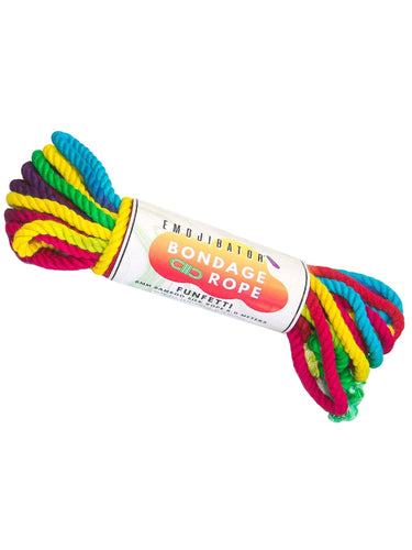 Emojibator Funfetti Rainbow Bondage Rope