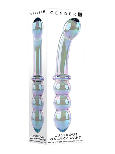 Gender X Lustrous Galaxy Glass Wand Massager 18.5 cm