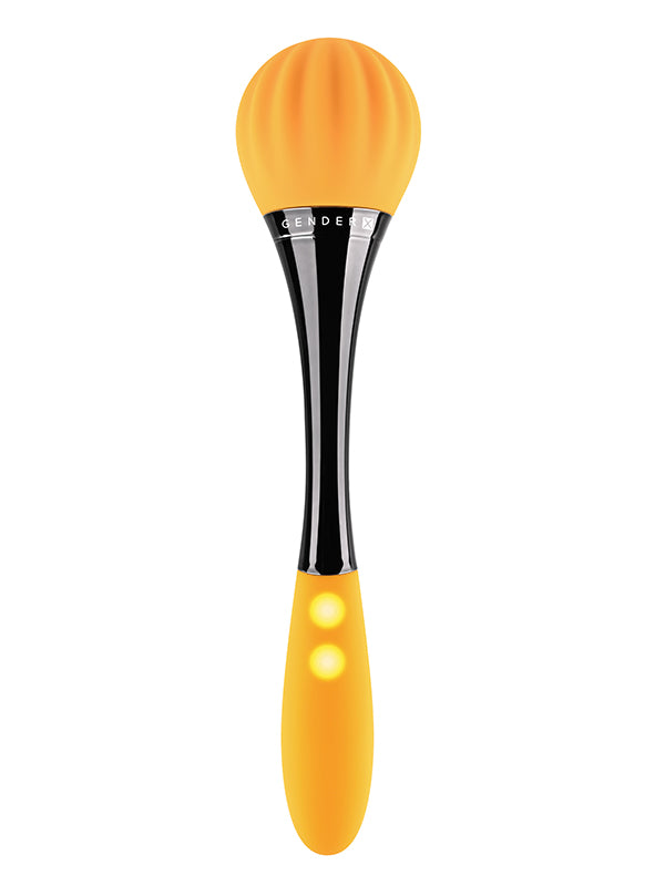 SUNFLOWER SILICONE DOUBLE-ENDED VIBRATOR