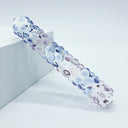 Gläs Purple Rose Nubby Glass Dildo 15.24 cm