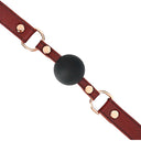 Liebe Seele Wine Red Leather Ball Gag