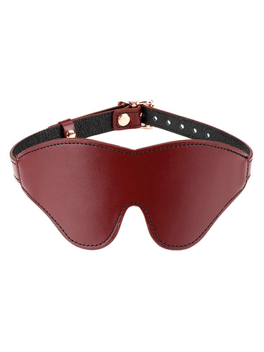Liebe Seele Wine Red Leather Blindfold