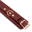 Liebe Seele Wine Red Leather Handcuffs