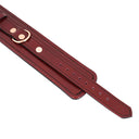 Liebe Seele Wine Red Leather Handcuffs