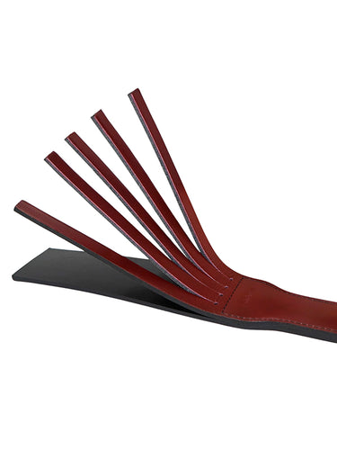 Liebe Seele Wine Red Leather Split Tawse Paddle