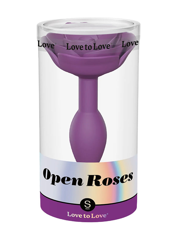 OPEN ROSES SILICONE BUTT PLUG