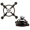 Bad Kitty Shiny Star Stainless Steel Nipple Clamps Black