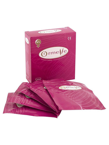 Ormelle Pack Of 5 Female Condoms