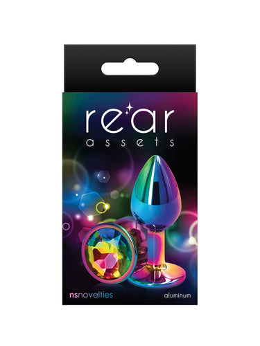 NS Novelties Rear Assets Multicolour Rainbow Butt Plug