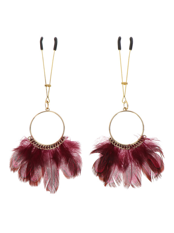 NIPPLE CLAMPS WITH FEATHERS