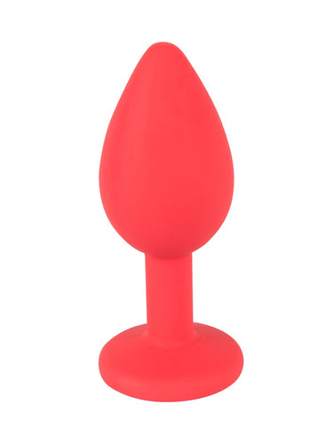 You2Toys Small Red Silicone Jewel Butt Plug